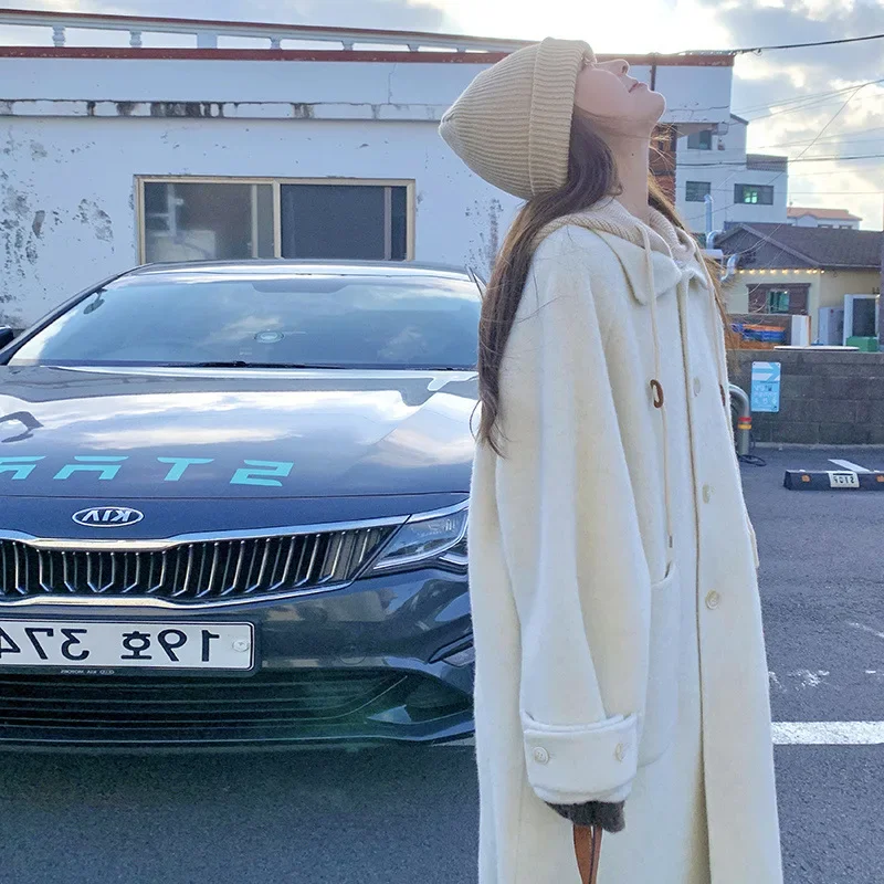 Ханчжоу Yilin одежда 2023 простой свободный крой однобортный слоновой кости съемный