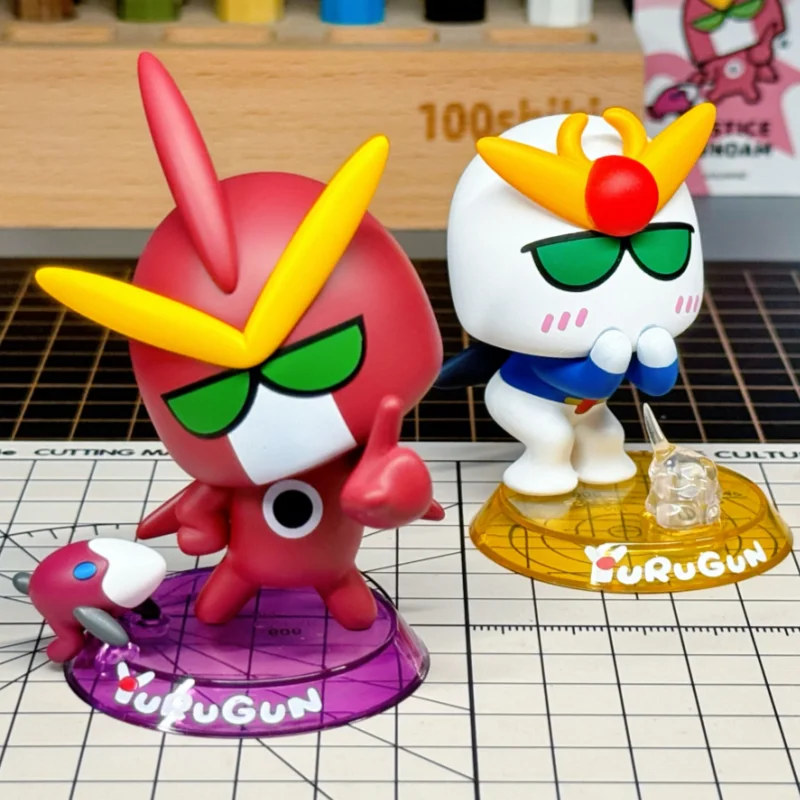 Фото Фигурка Bandai Yurugun Gundam Series 3 Q-версии, мини-модель Unicorn Z'Gok, коллекционная игрушка для украшения рабочего стола, для взрослых любителей хобби. №3
