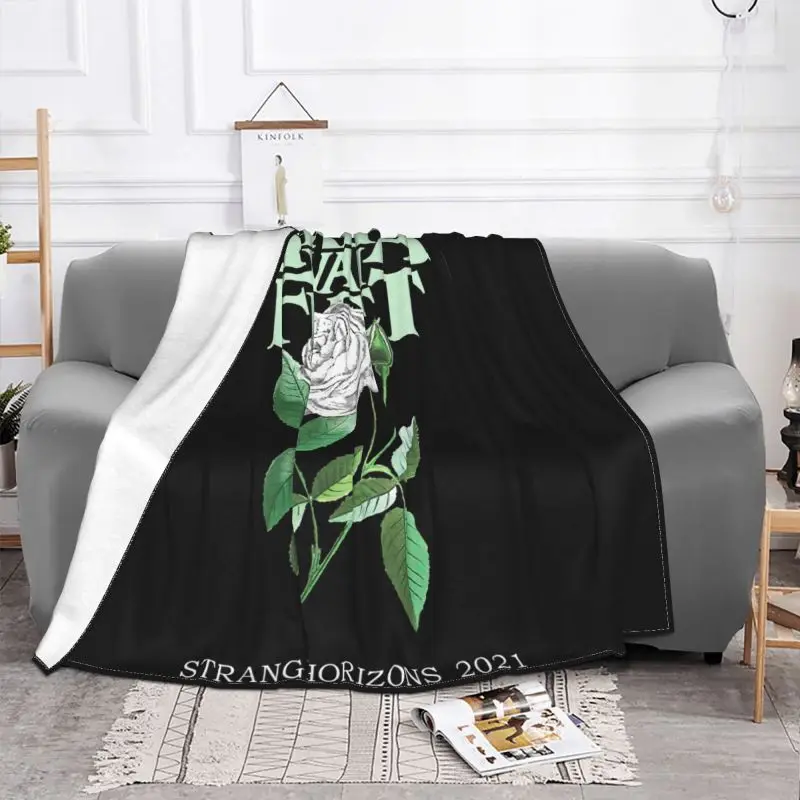 Одеяло Greta Van Fleet странные горизонты Tour 2021 01 зимнее покрывало на диван