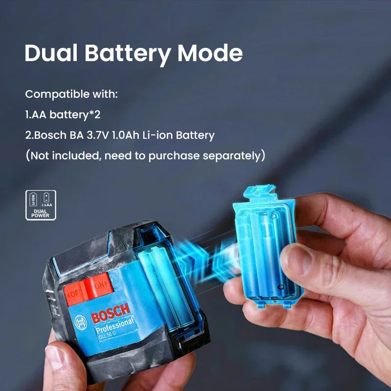 Лазерный уровень GLL50G профессиональный нивелир с 2 линиями зеленого цвета для