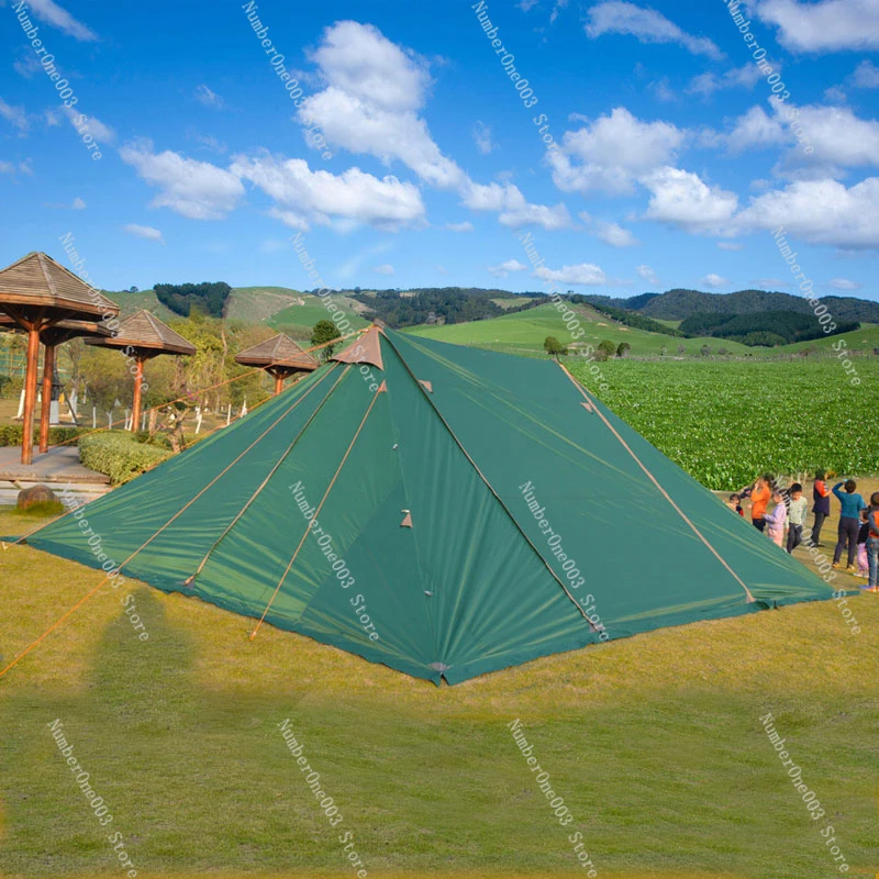 Открытый супер большой навес 6*7 м двухслойный тент палатка для кемпинга