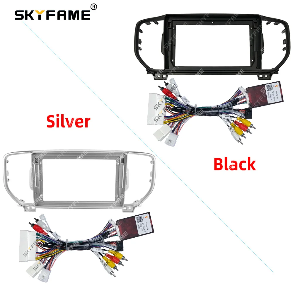 

SKYFAME Car Frame Fascia Adapter Canbus Box Decoder For Kia Sportage KX5 2015-2018 Android Radio Dash Fitting Panel Kit