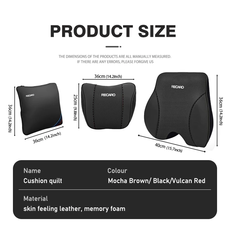 Автомобильная дышащая подушка для подголовника поддержка поясницы защита Recaro