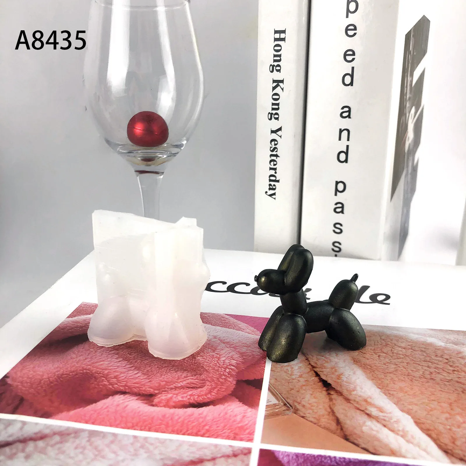 Силиконовая форма для изготовления воздушных шаров собак свечей ручной работы