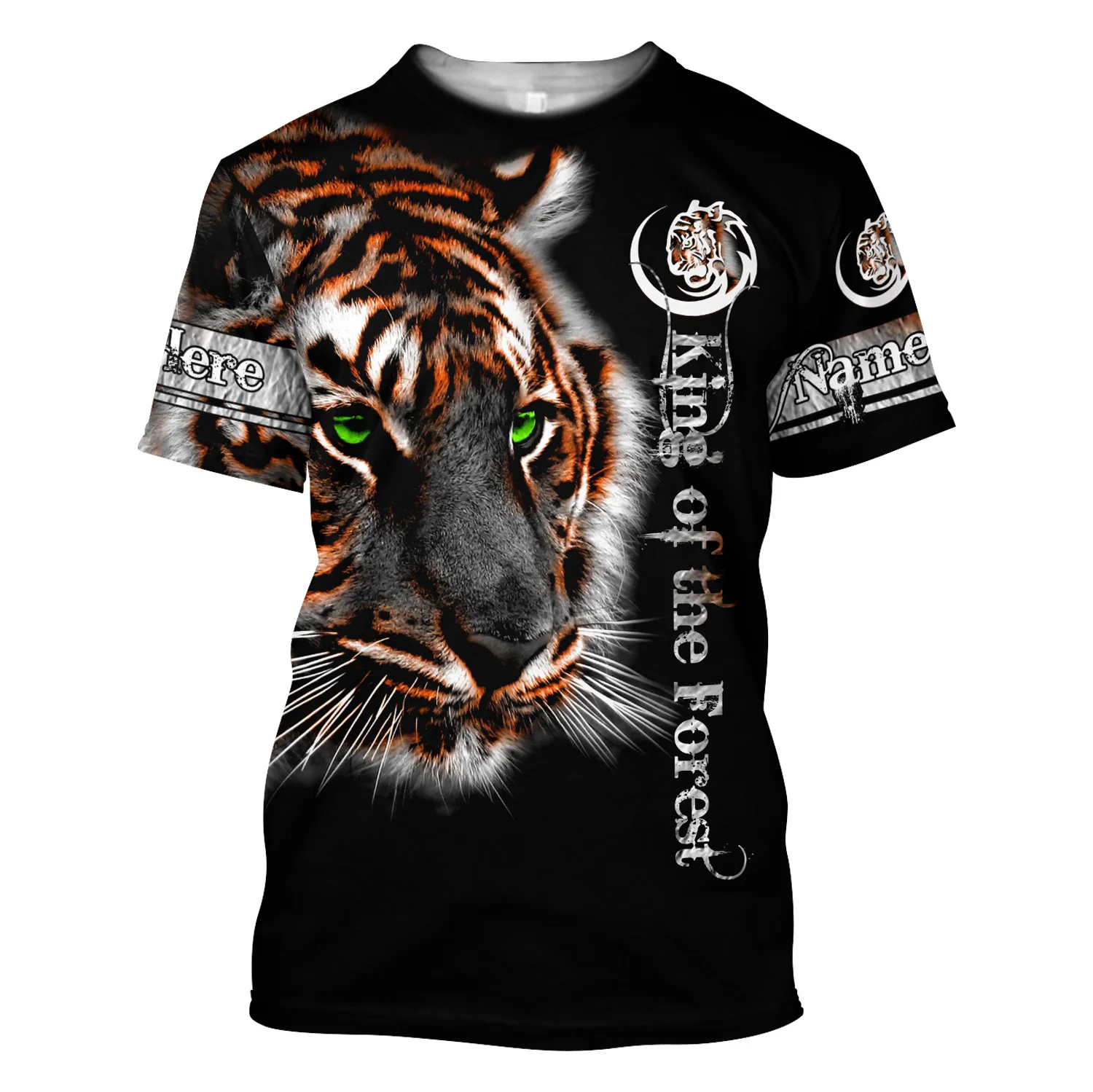 

2023 Summer Premium 3d Printed Tiger T-shirt Men Harajuku Casual Short Sleeve T-shirt Unisex Tops