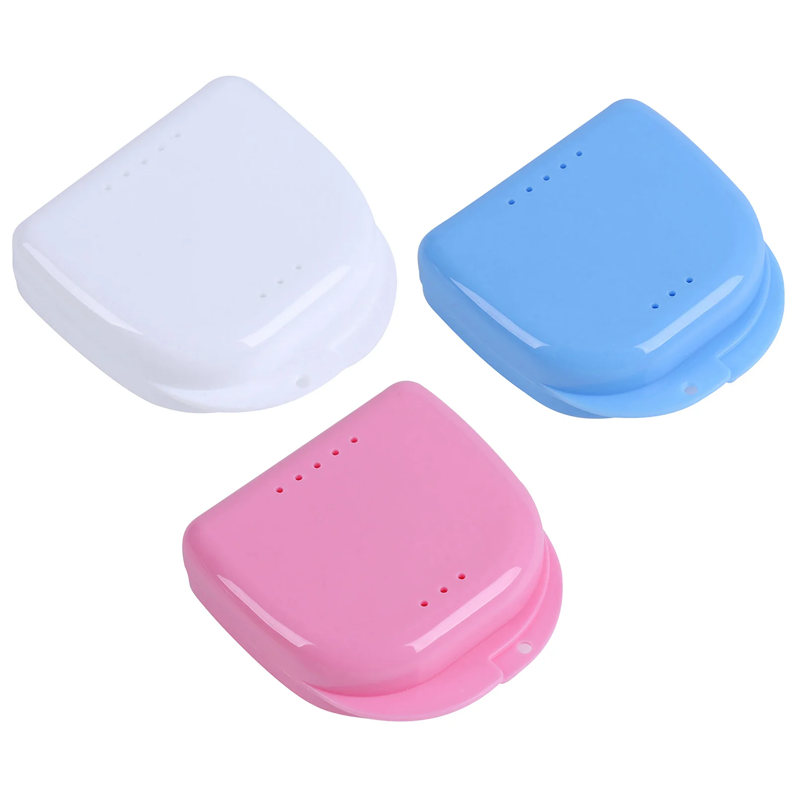 

Retainer Box - Air Vent Holes Dental Teeth Retainer Container Case, Orthodontic Denture Mouth Guard Storage Box, Oral Care Box,
