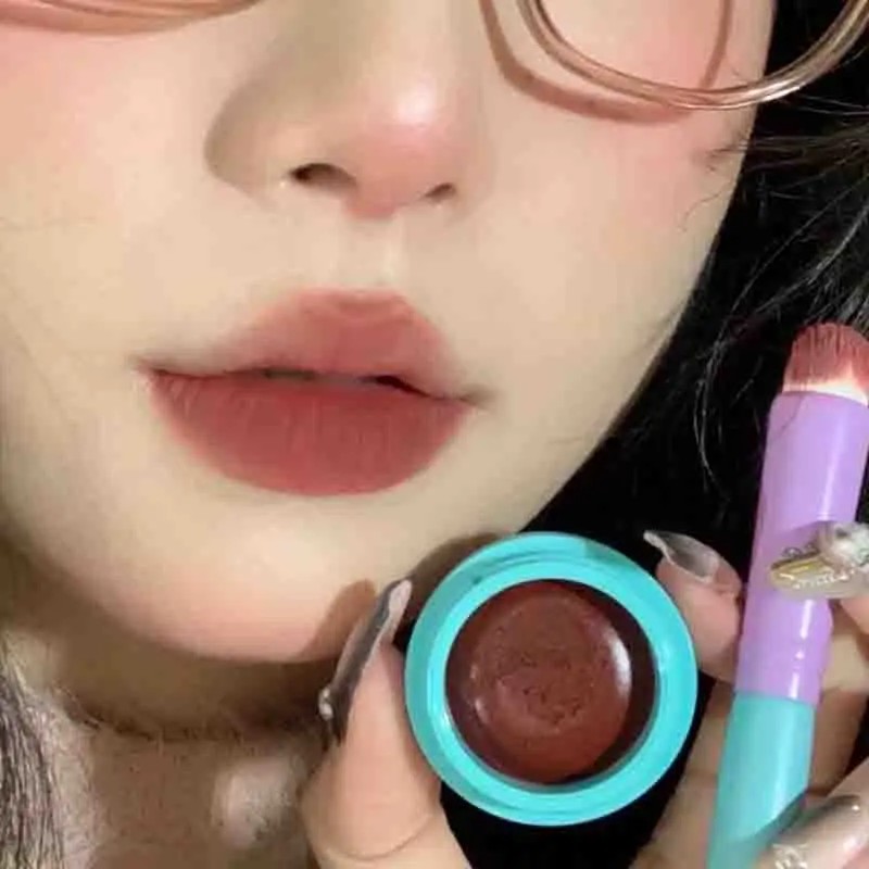 

5 Colors Lip Mud Clay Velvet Matte Lipstick Makeup Waterproof Long-lasting Non-stick Cup Smooth Red Lip Tint Pigment Lip Gloss