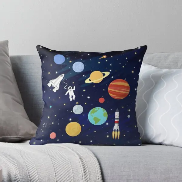 

In Space Printing Throw Pillow Cover Throw Cushion Case Hotel Wedding Soft Decorative Comfort Bedroom Sofa Pillows not include