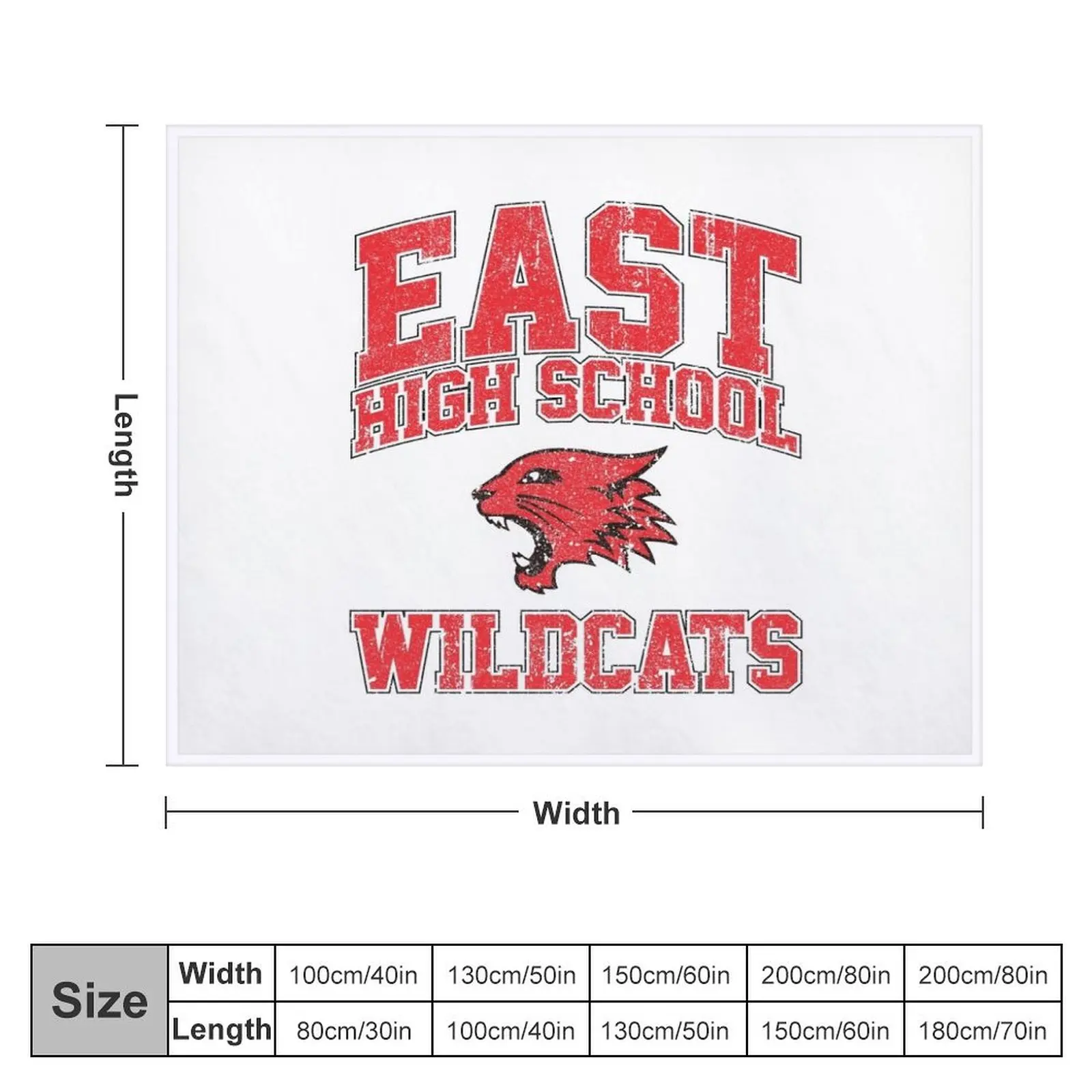 Восточная старшая школа дикие кошки (вариант) плед одеяло винтажные мягкие пледы