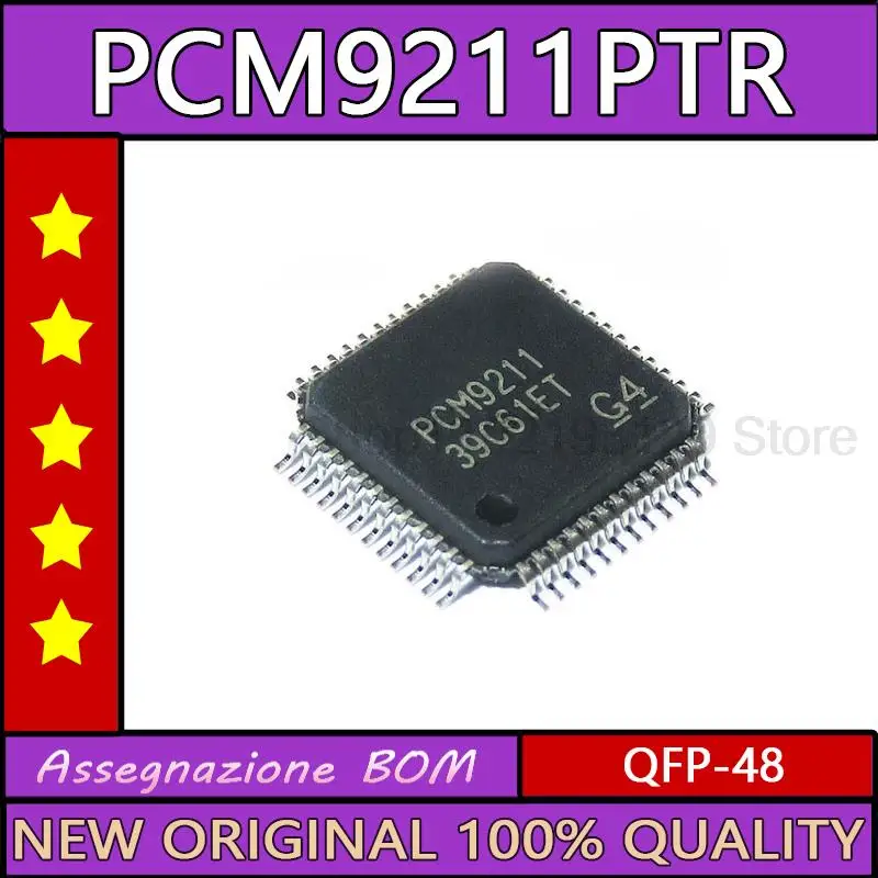 

5PCS PCM9211 PCM9211PTR QFP-48 New original ic chip In stock