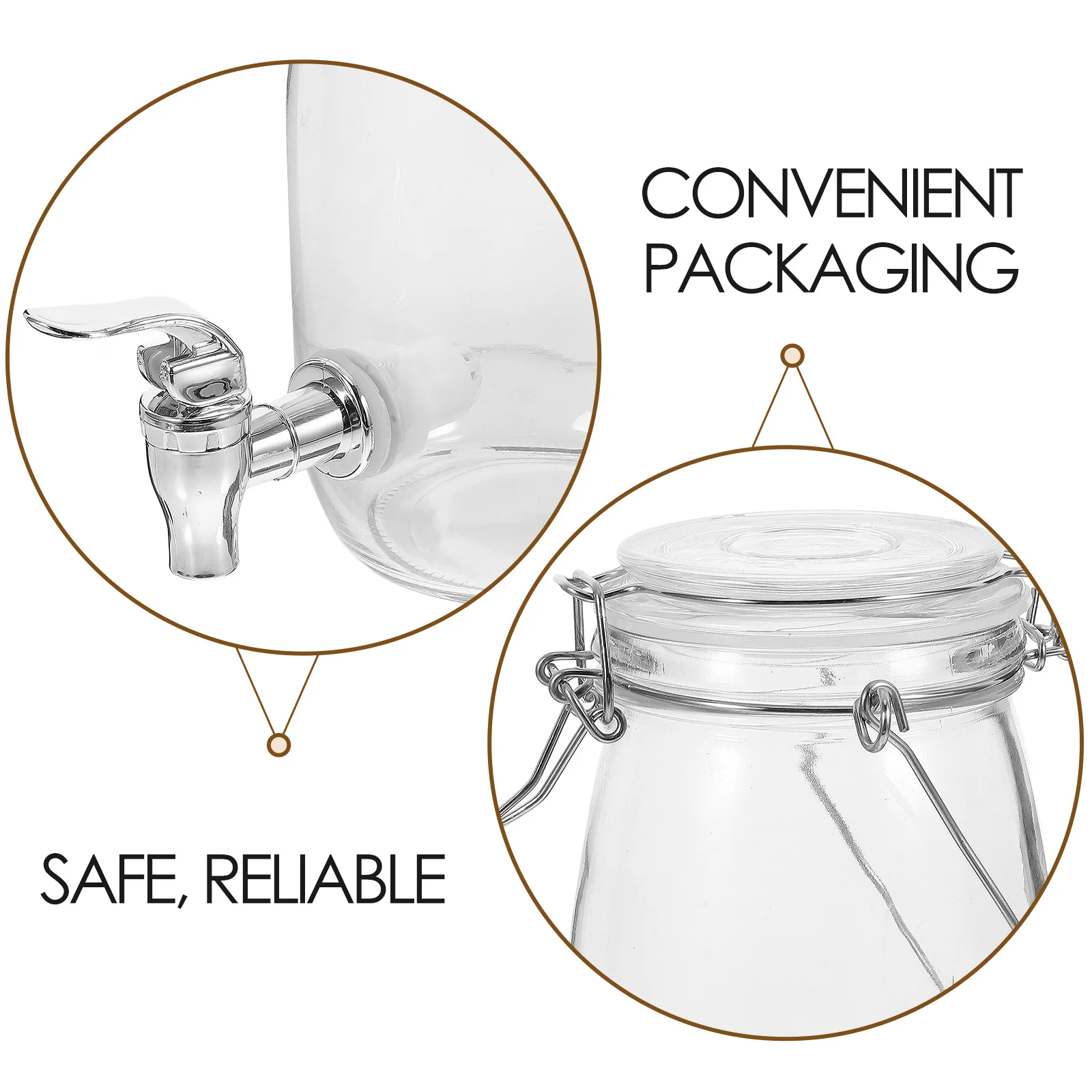 Консервитель для сока холодильник напитков чайник лимонада стеклянная бутылка