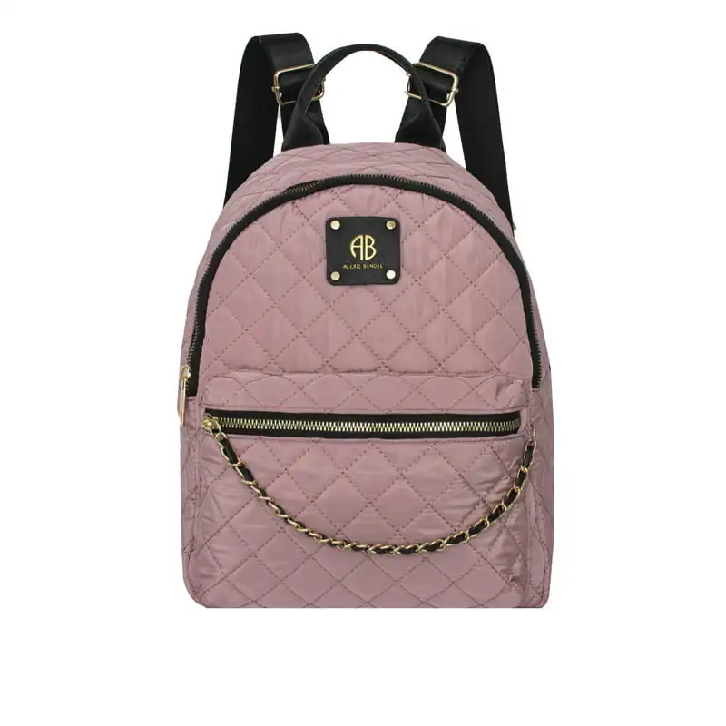 

Women’s Large Nylon Quilted Backpack With Adjustable Shoulder Straps For School And Travel