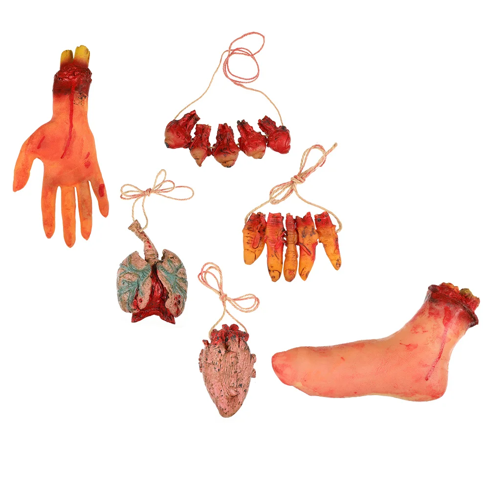 

6pcs Haunted House Pendants Decorative Pendants Party Prank Toys