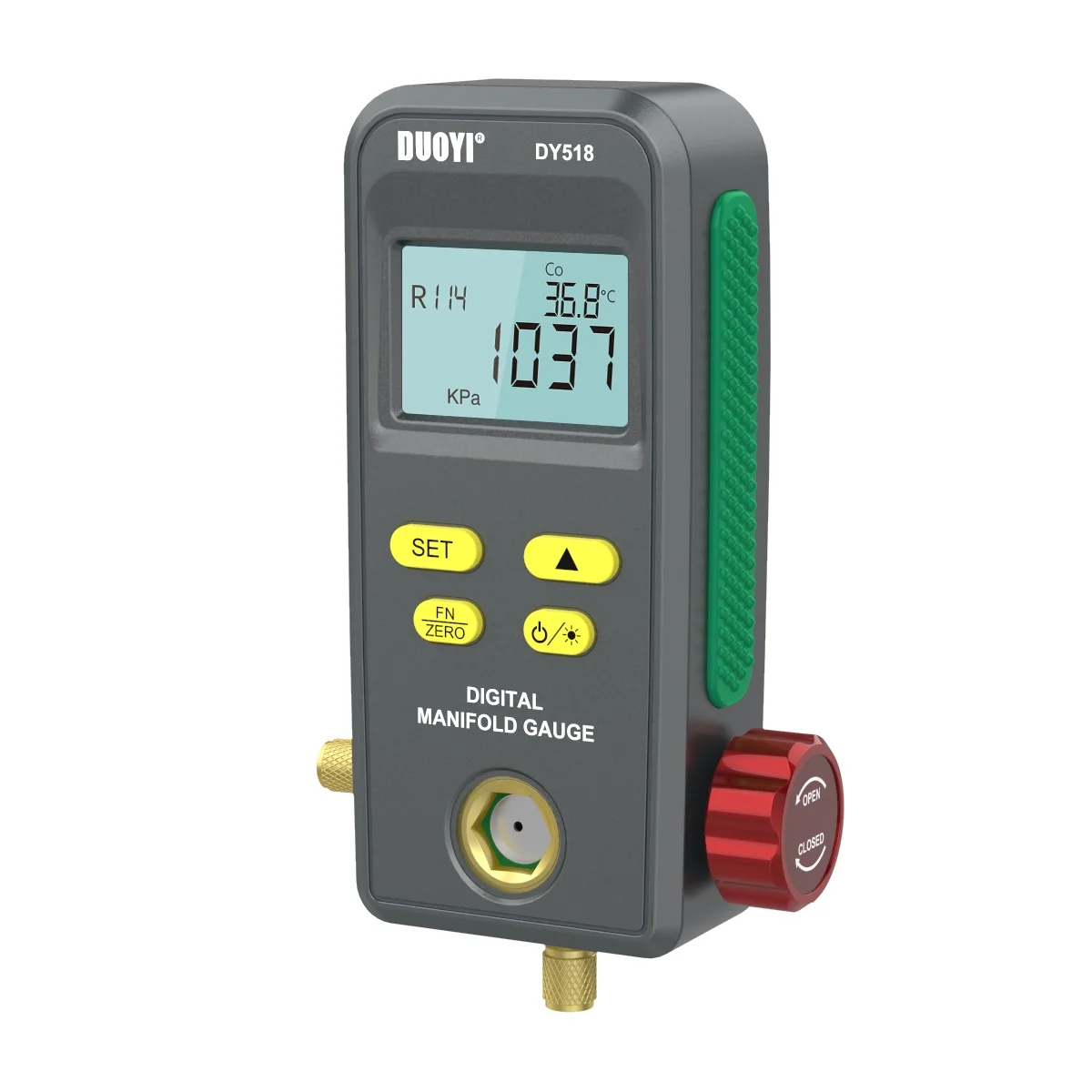 DUOYI DY518 Refrigeration Pressure Gauge Manifold Meter Pressure Gauge Digital Vacuum HVAC Pressure Temperature Diagnostic Tools