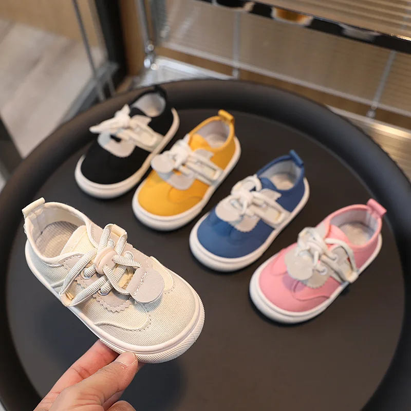 

Children Canvas Shoes Spring Autumn Boys and Girls Korean Shoe Kids Kindergarten Indoor Shoes zapatos niña أحذية غير رسمية