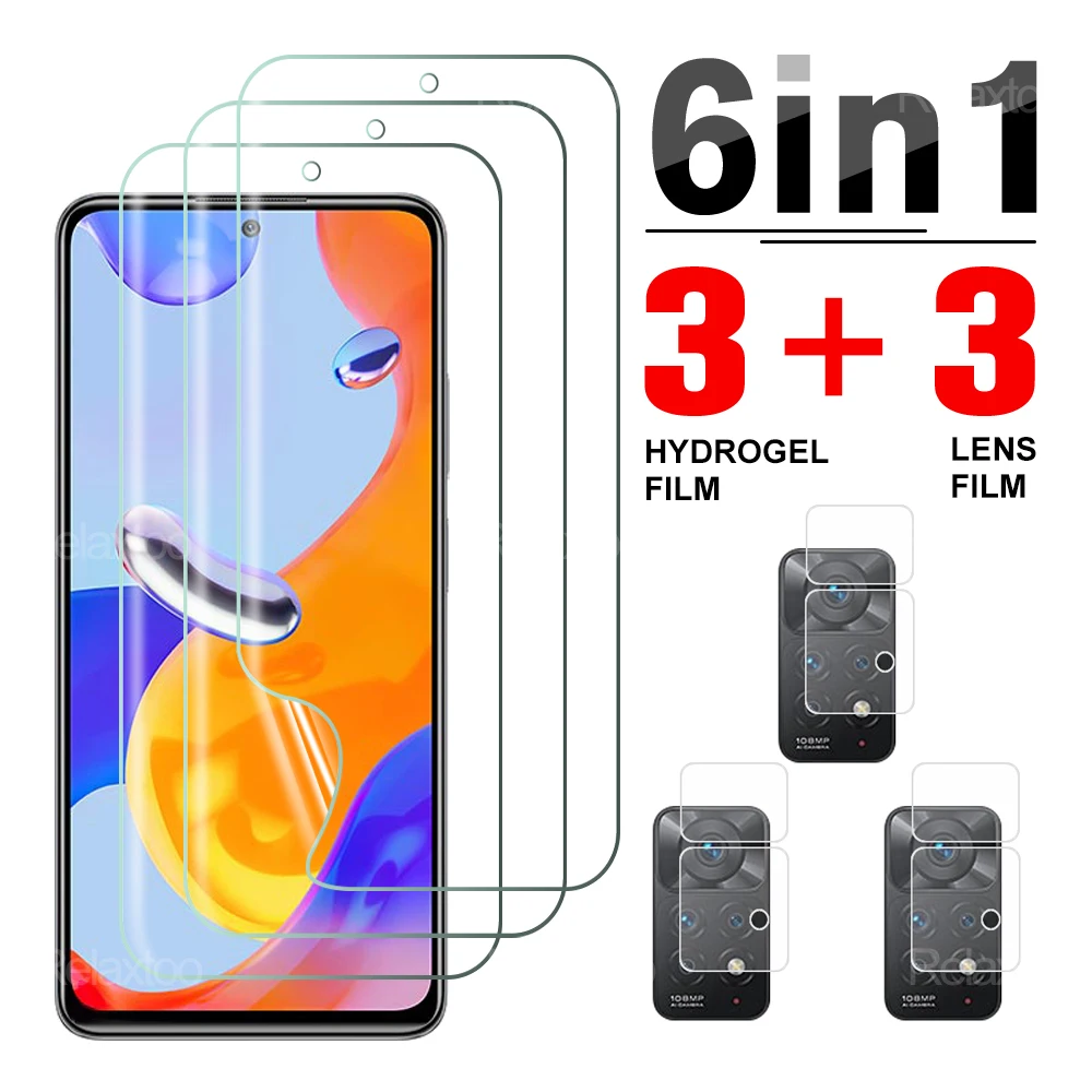 

Гидрогелевая пленка 6 в 1 для Xiaomi Redmi Note 11Pro 11 11s 11 Pro S Note11Pro