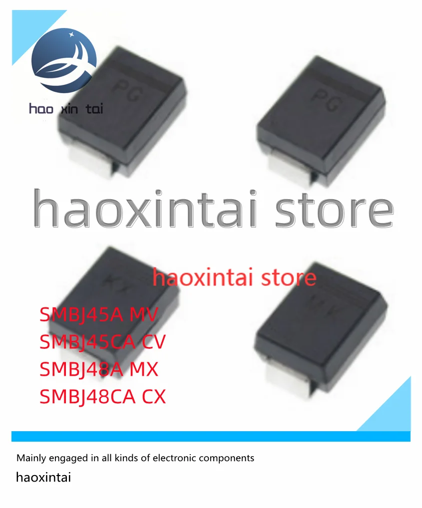 20 шт. SMBJ45A MV SMBJ45CA CV SMBJ48A MX SMBJ48CA CX SMD TVS с переходным подавлением диода SMB DO-214AA 45 в 48 в