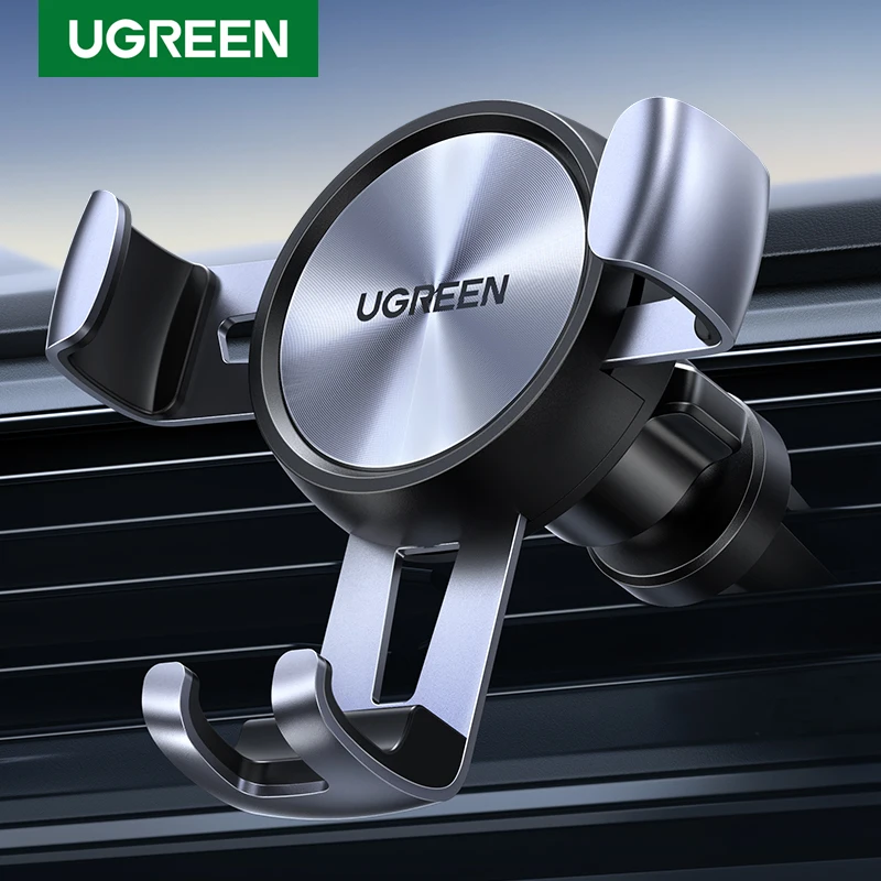 Ugreen Car Phone Holder for Mobile Smartphone Support In Car Cell Phone Stand for iPhone 13 Auto Vent Mount Gravity Holder Stand