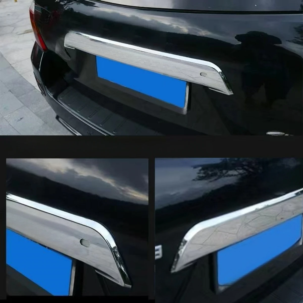 Хромированная Задняя Крышка багажника задняя дверь крышка отделка для Toyota Highlander