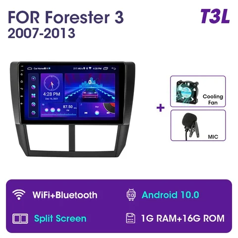 Автомобильная Мультимедийная система Vtopek, мультимедийная стерео-система на Android 11,0, с GPS, 9 "экраном, 4G, для Subaru Forester 3 2007-2013, для Impreza 2007-2011