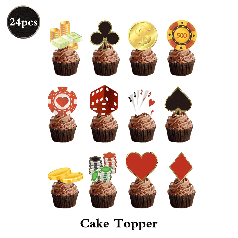 

Набор декора для вечеринки в стиле казино EsenTroye