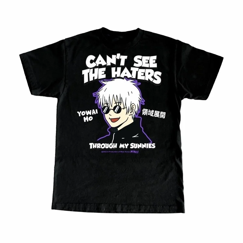 

Jujutsu Kaisen Short Sleeve S-XXL Rubber Print Combed Cotton 30/24s Unisex T Shirt