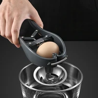 manual egg tools 304 stainless steel 2 in 1 egg opener scissors eggshell cracker topper separator kitchen tools accessories