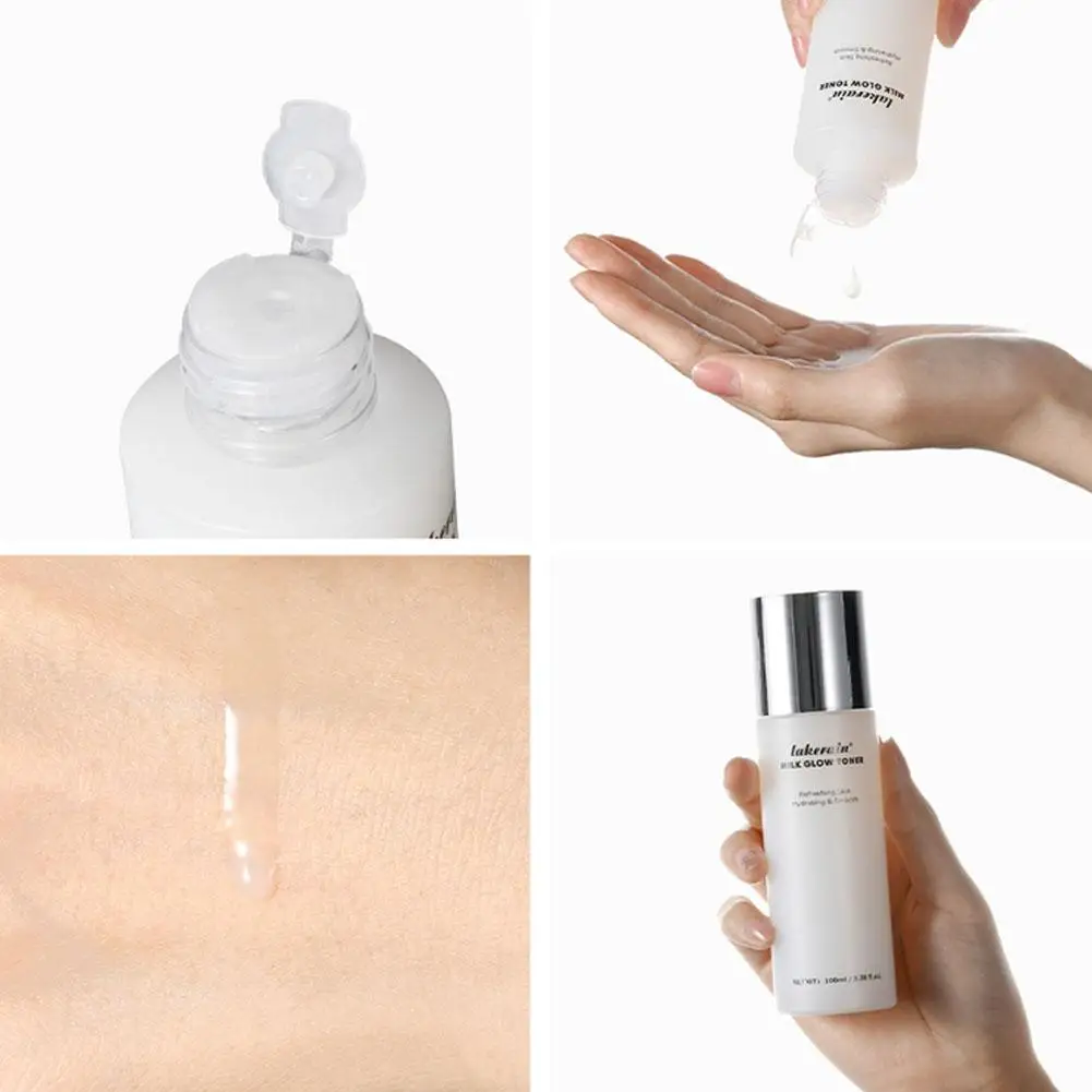 Молочный светящийся Тонер Осветляющий кожу мощно увлажняет и снимает уход за