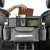 between seats car handbag holder suede car organizer between seats car travel accessories for women car organizer between the