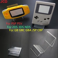 jcd 10 pcs game console exhibition bracket for gameboy gb gbc gba gbp psp nds 3ds 2ds psv psvita acrylic display stand