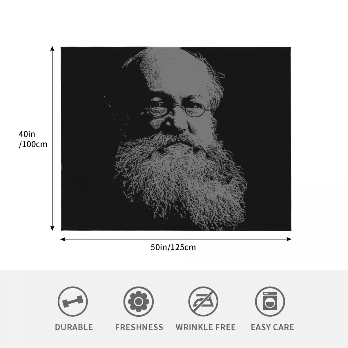 Фото Плед Peter Kropotkin, мягкое однотонное одеяло для дивана или кровати №4