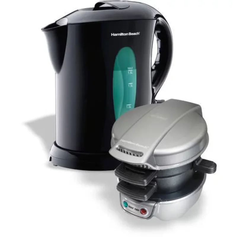 

Hamilton Beach Breakfast Sandwich Maker with Electric Kettle Value Bundle