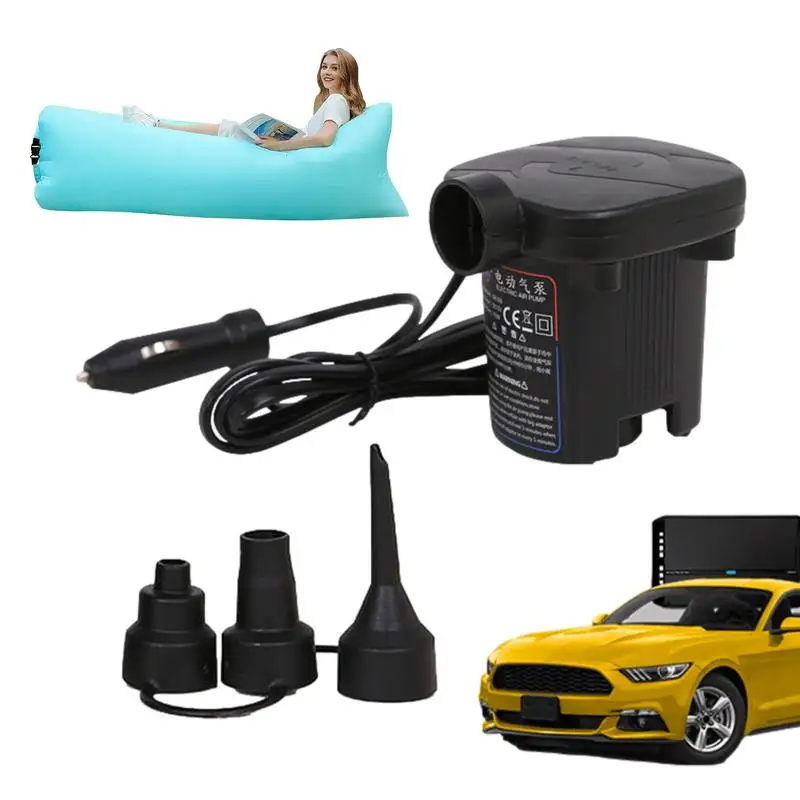

Multipurpose Electric Air Pump Quick Fill Inflator Deflator with 3 Nozzles deal for Air Mattresses Pool Floats Inflatable Toys