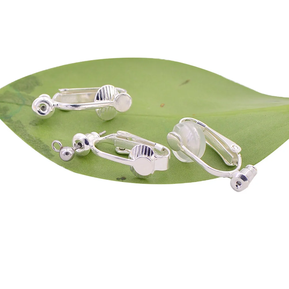 

20PCS DIY Ear Clips Earrings Accessories Ear No Cutting Earring Clips Converters Decor Gift (Golden and Silver)