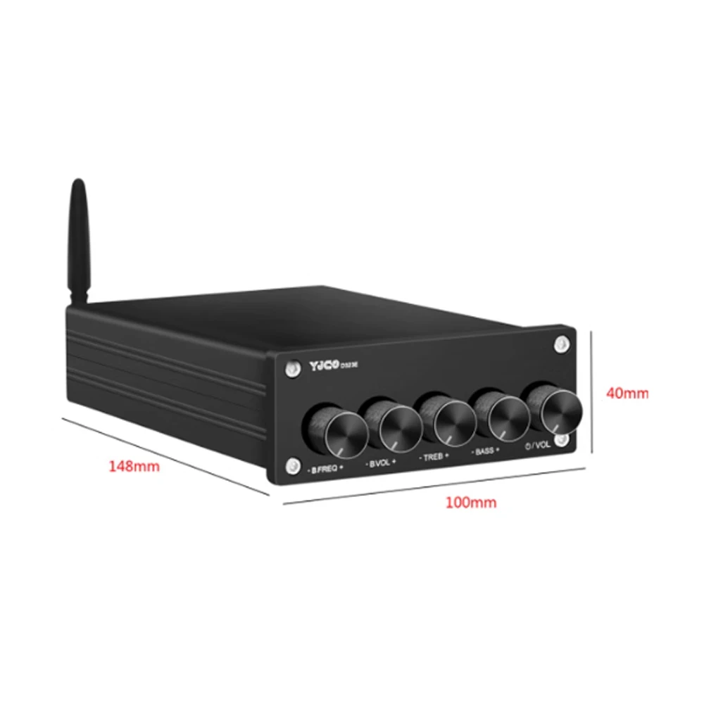 Фото D323E TPA3223 2,1-канальный высокой мощности HIFI аудиофильский цифровой усилитель оптическое волокно Bluetooth 5,1 входа №4