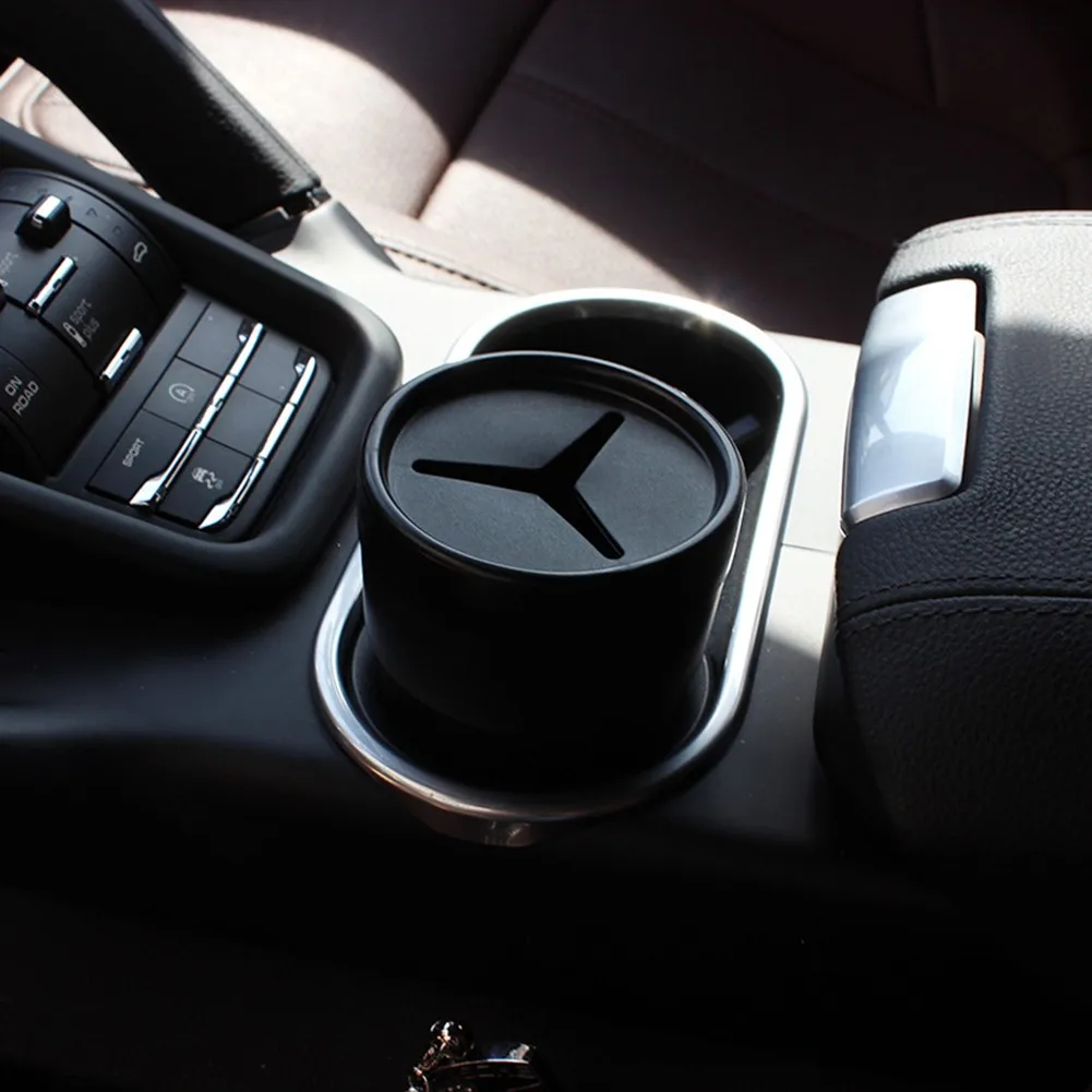 

Car Mini Trash Can Box Litter Bin Garbage Can Waste Storage Organizer Holder Auto Storage Box 10.2x8x6Cm