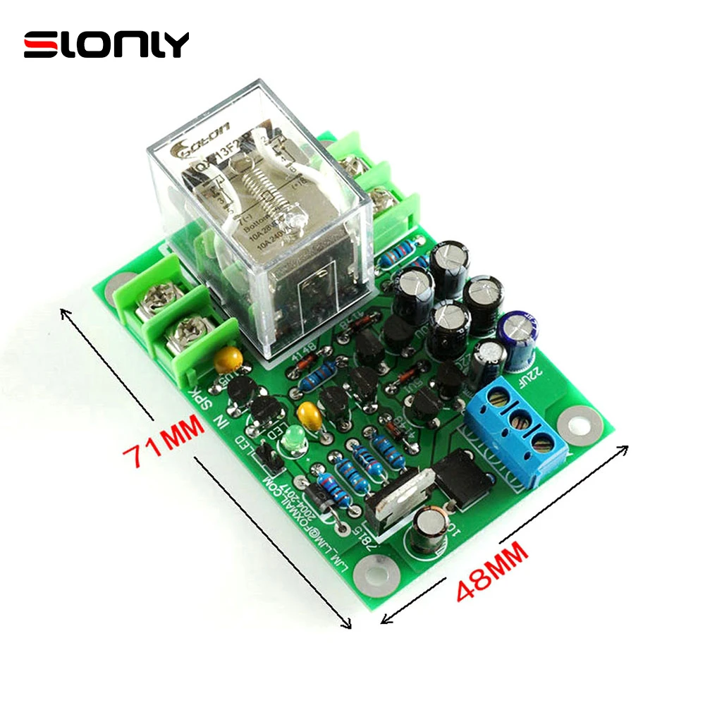 

10A AC15V-0 Dual Channel Stereo Speaker Protection Finshed Board