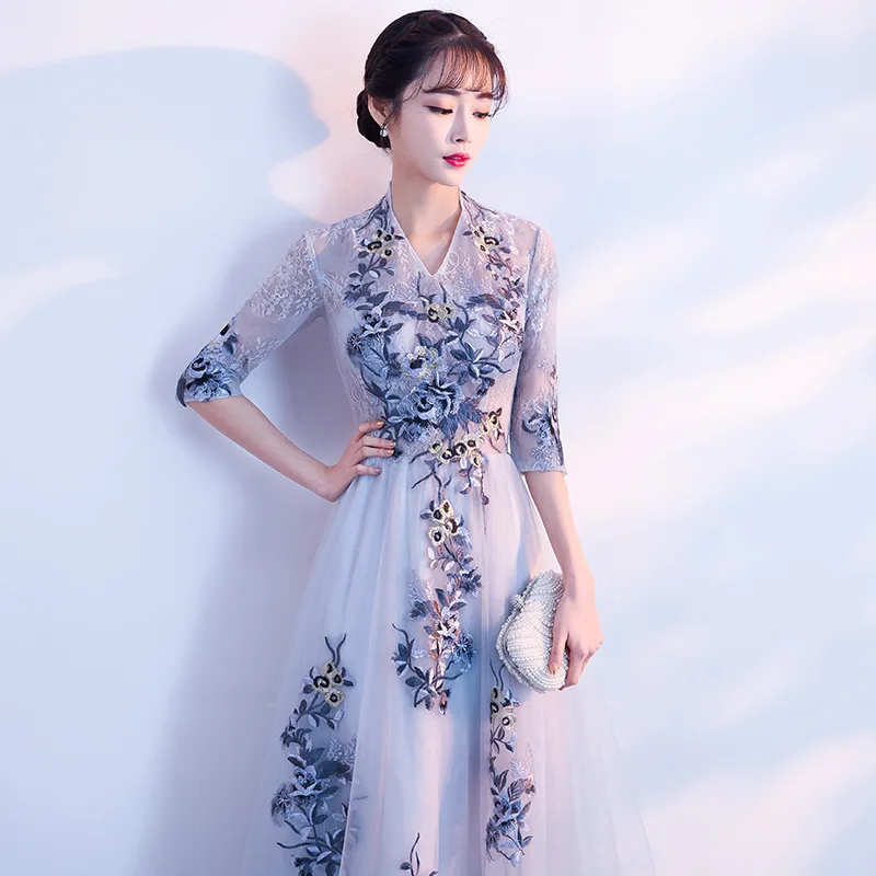 

Evening Dress Women's Banquet Fairy Elegant Long Dress Magnificent Elegant Annual Meeting Presiding Party Dress