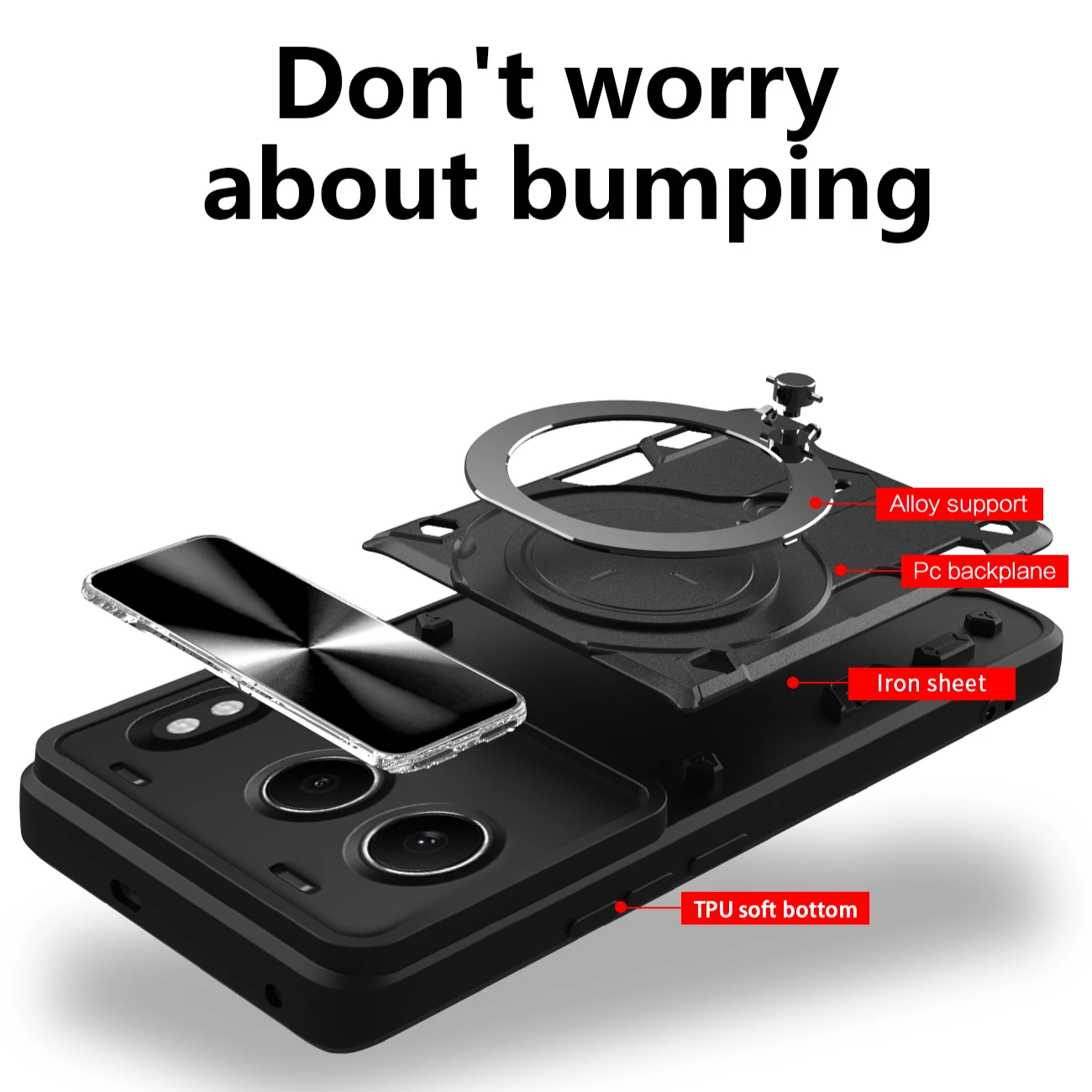 Защитный чехол с подставкой для OnePlus Nord 4 5G чехол-слайдер защита линз