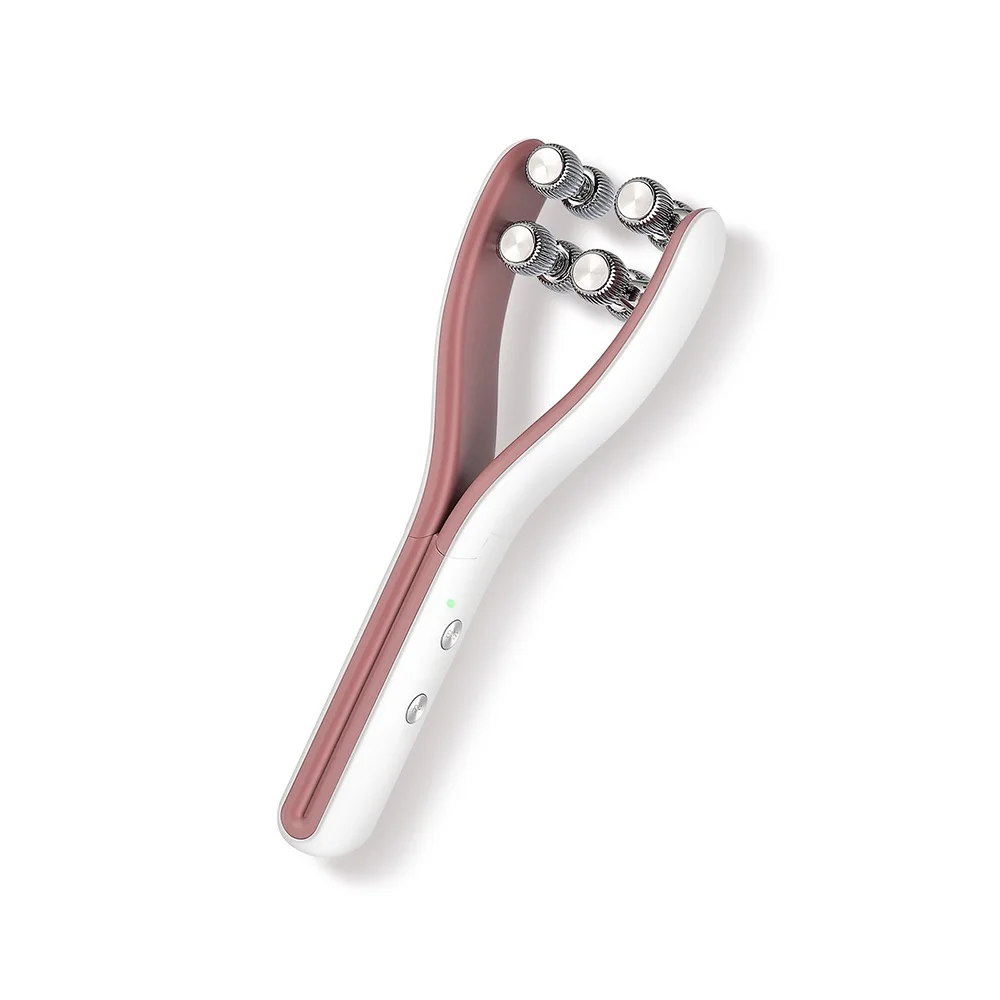 _ Роликовый массажер тонкий ролик для лица рук ног массажный аппарат с двойным