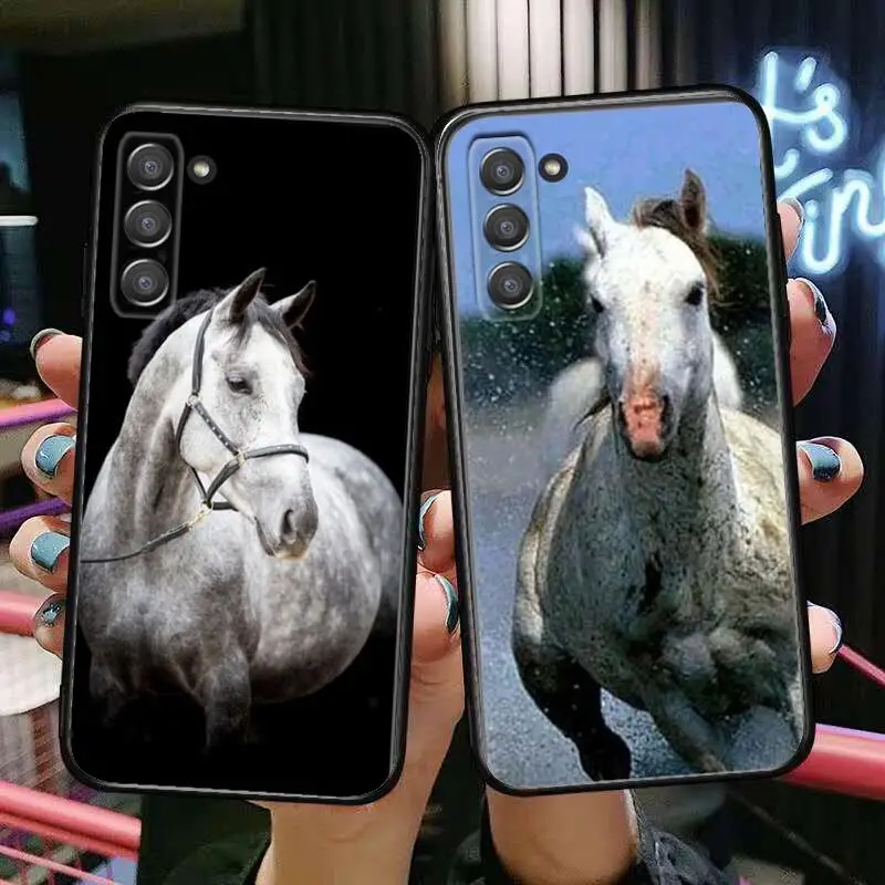 

Running Horse Phone cover hull For SamSung Galaxy s6 s7 S8 S9 S10E S20 S21 S5 S30 Plus S20 fe 5G Lite Ultra Edge