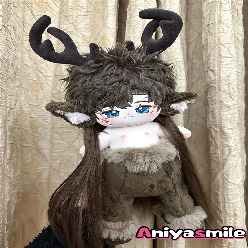 

Kawaii No Attribute Sheep Corner Beast Ears 20cm Cute Plush Doll Clothes Anime Doll Plushie Pillow For Kids Xmas Gifts XY