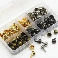 top selling boxed 100 pcs mushroom spikes rivets buckle high quality diy clothing bags buttons accessories