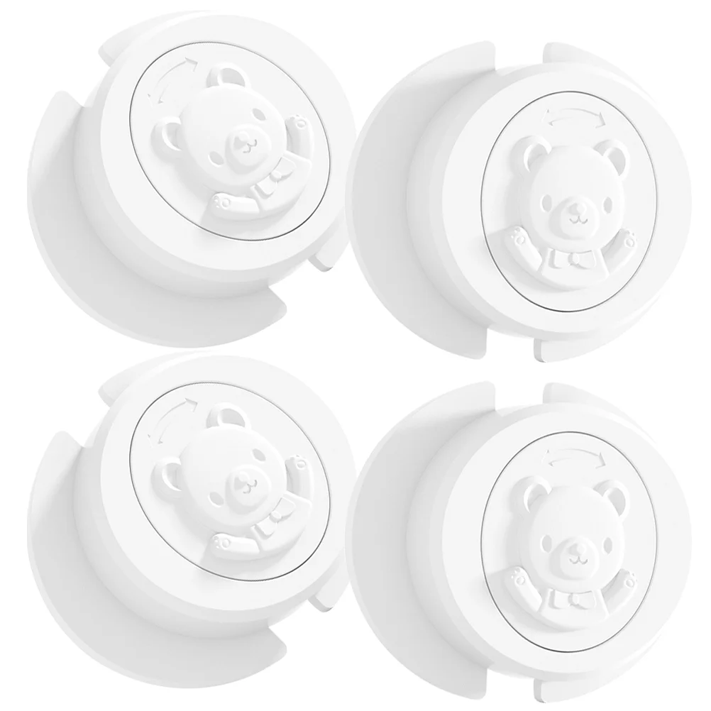 

4 Pcs Safety Cabinet Refrigerator Door Lock Cupboard Locks Child Anti Pinch Toddlers Abs Baby Proof Sliding Closet
