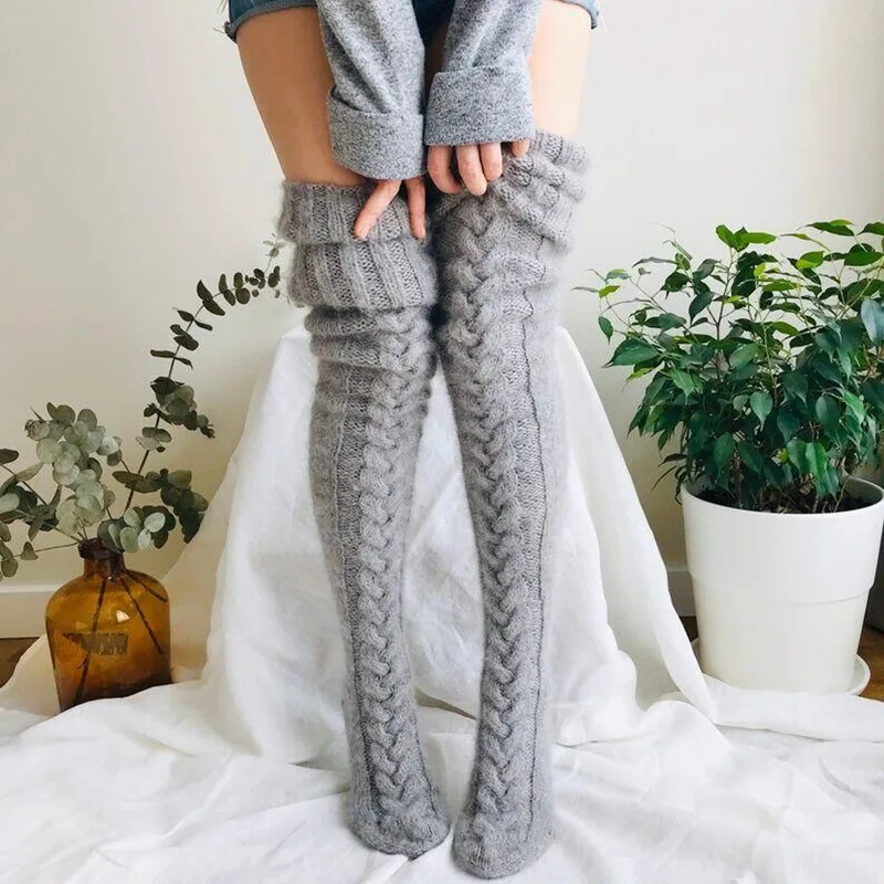 New in Long Length Socks Christmas Stockings GIFT Women's Clothing Accessories Winter Warm Socks Leg Warmer Knitted Socks SK0001