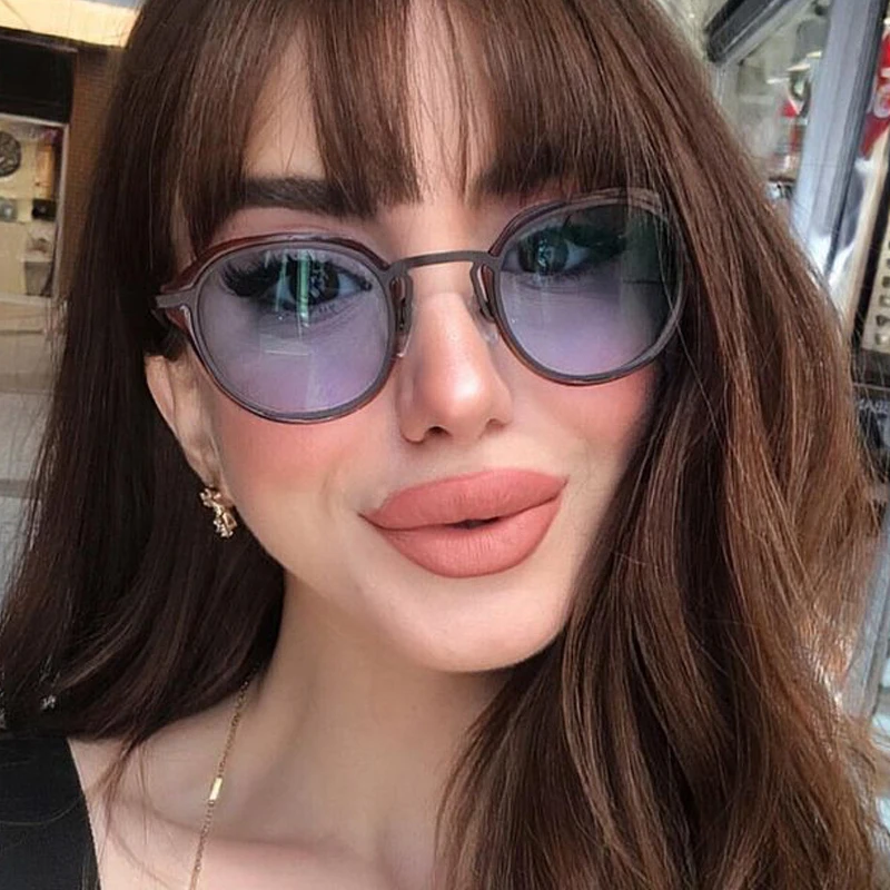 Очки солнцезащитные женские/мужские винтажные модные маленькие брендовые
