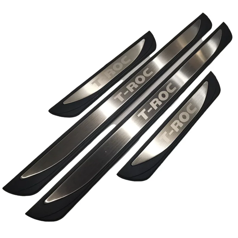 

4 шт./партия, Накладка на порог из нержавеющей стали