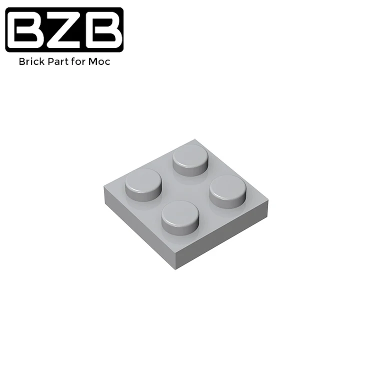 

BZB 10 шт. MOC детали 3022 94148 пластина 2x2 Совместимые Кирпичи DIY Сборные строительные блоки зеркальные детали