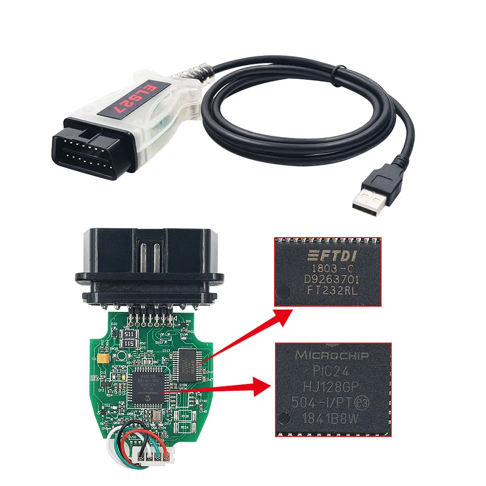 ELS27 FORScan V2.3.8 OBD2 сканер PIC24HJ128GP FTDI Mircochip ELS 27 многоязычный для Ford/Mazda/Lincoln/Mercury |