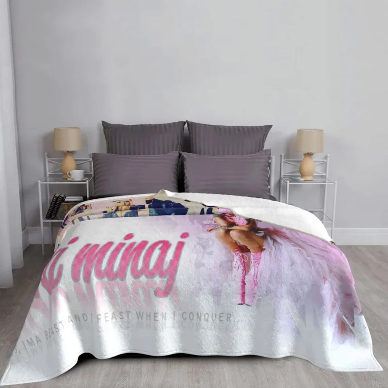 

Nicki Minaj Blankets Coral Fleece Plush Spring Autumn Breathable Lightweight Throw Blanket for Home Couch Plush Thin Quilt